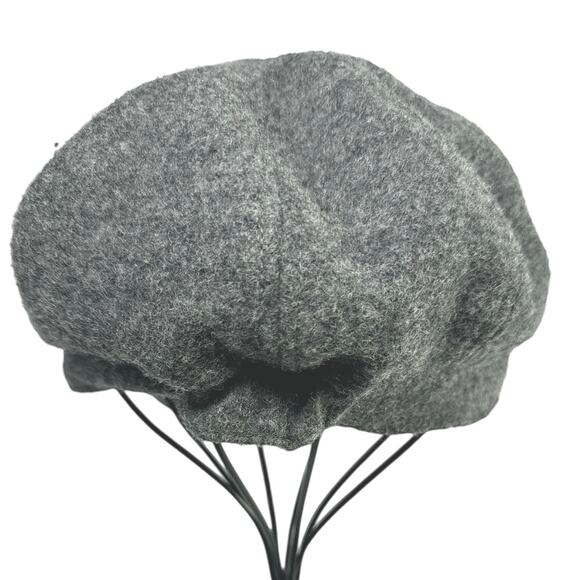 Nine West Newsboy Gray Wool Blend Womens Adjustable Hat One Size - Picture 3 of 6
